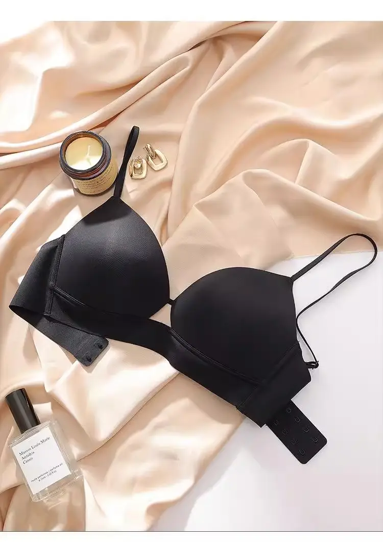 Wireless French Strap Seamless Bra for Women, Soft Support, Thin Style, Small Bust — feature 4