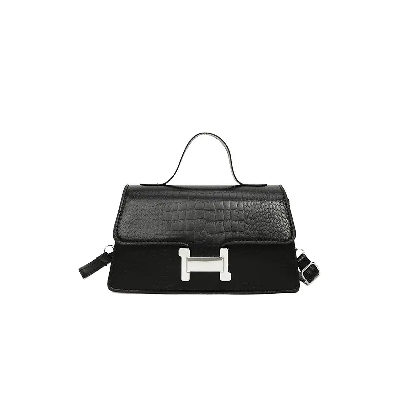 Pink Croc Leather Shoulder Bag for Women - Image 12