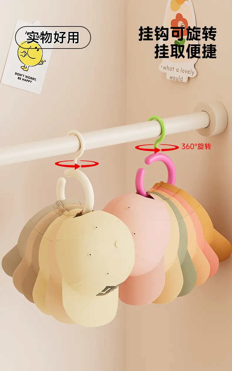 Rotating Hat Rack for Dorms and Wardrobes — feature 13