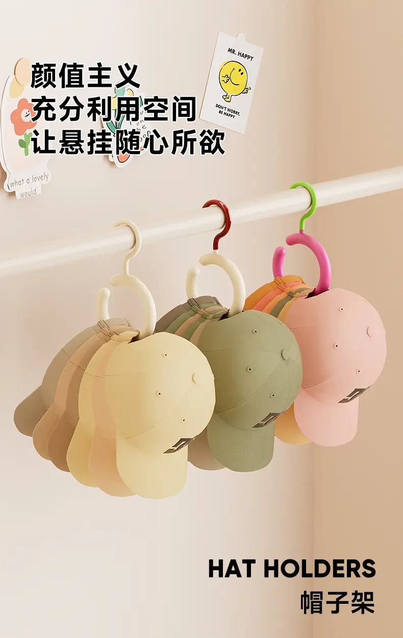 Rotating Hat Rack for Dorms and Wardrobes — feature 7