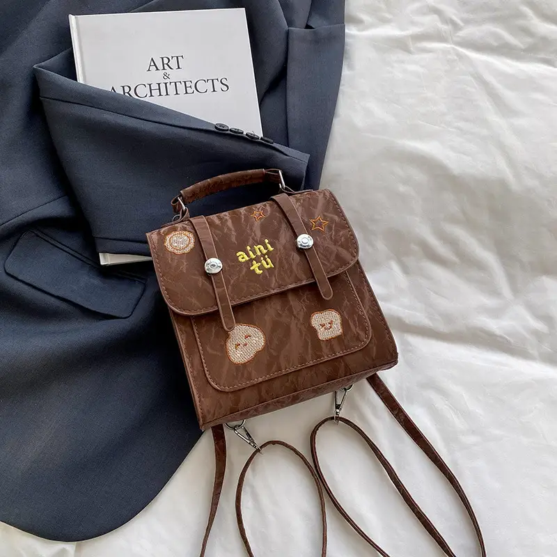 Brown Embroidered Women's Shoulder Bag 2025 - Image 3