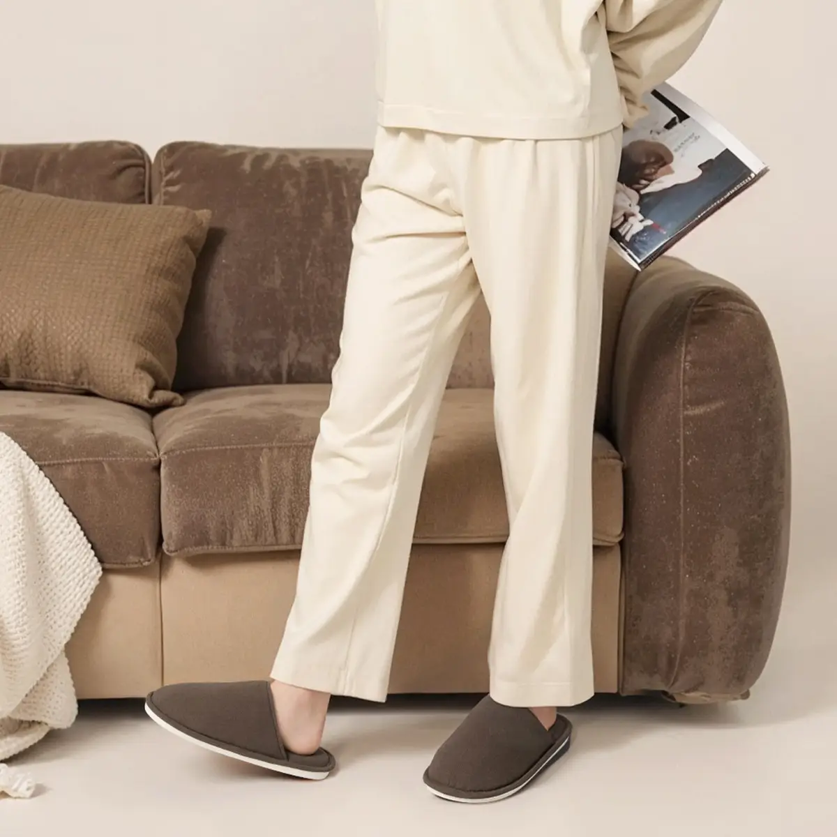 Cotton Anti-Slip Elderly Slippers Warm Baotou 2025 - Image 5
