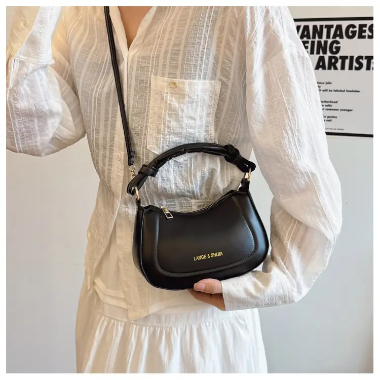 Women's Brown French Style Shoulder Crossbody Bag — feature 11