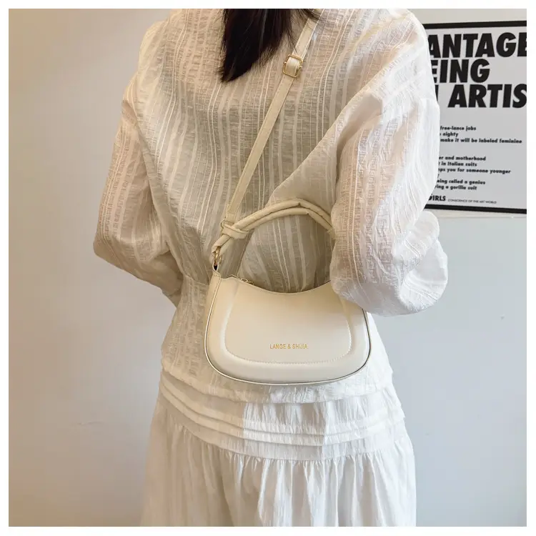 Women's Brown French Style Shoulder Crossbody Bag — feature 13