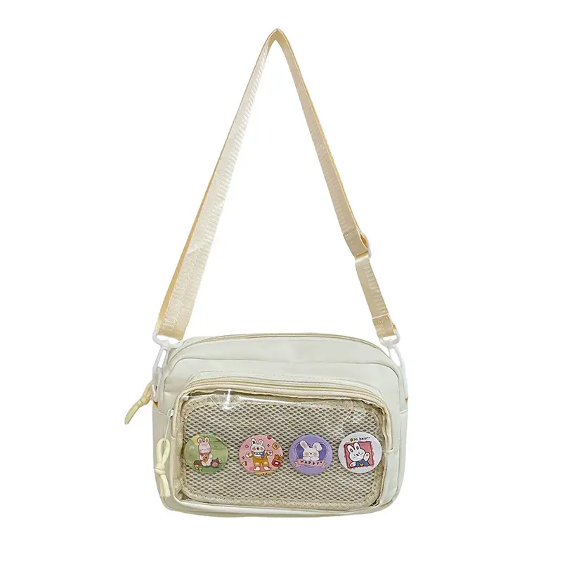 Japanese-Style Anime Doll Shoulder Bag Yellow - Image 2