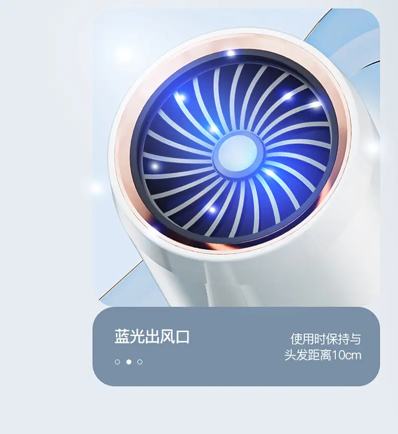 Folding Hair Dryer Cold Hot Wind Three-Gear — feature 21