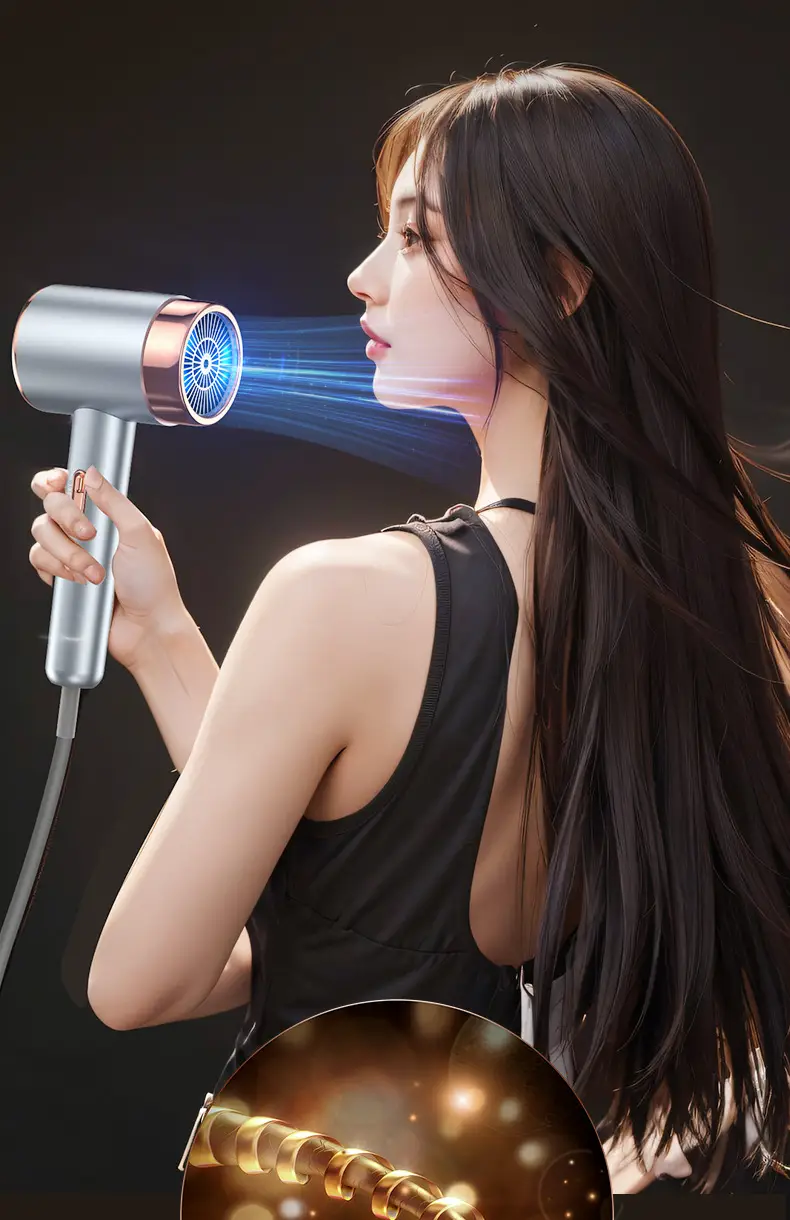 Folding Hair Dryer Cold Hot Wind Three-Gear — feature 28