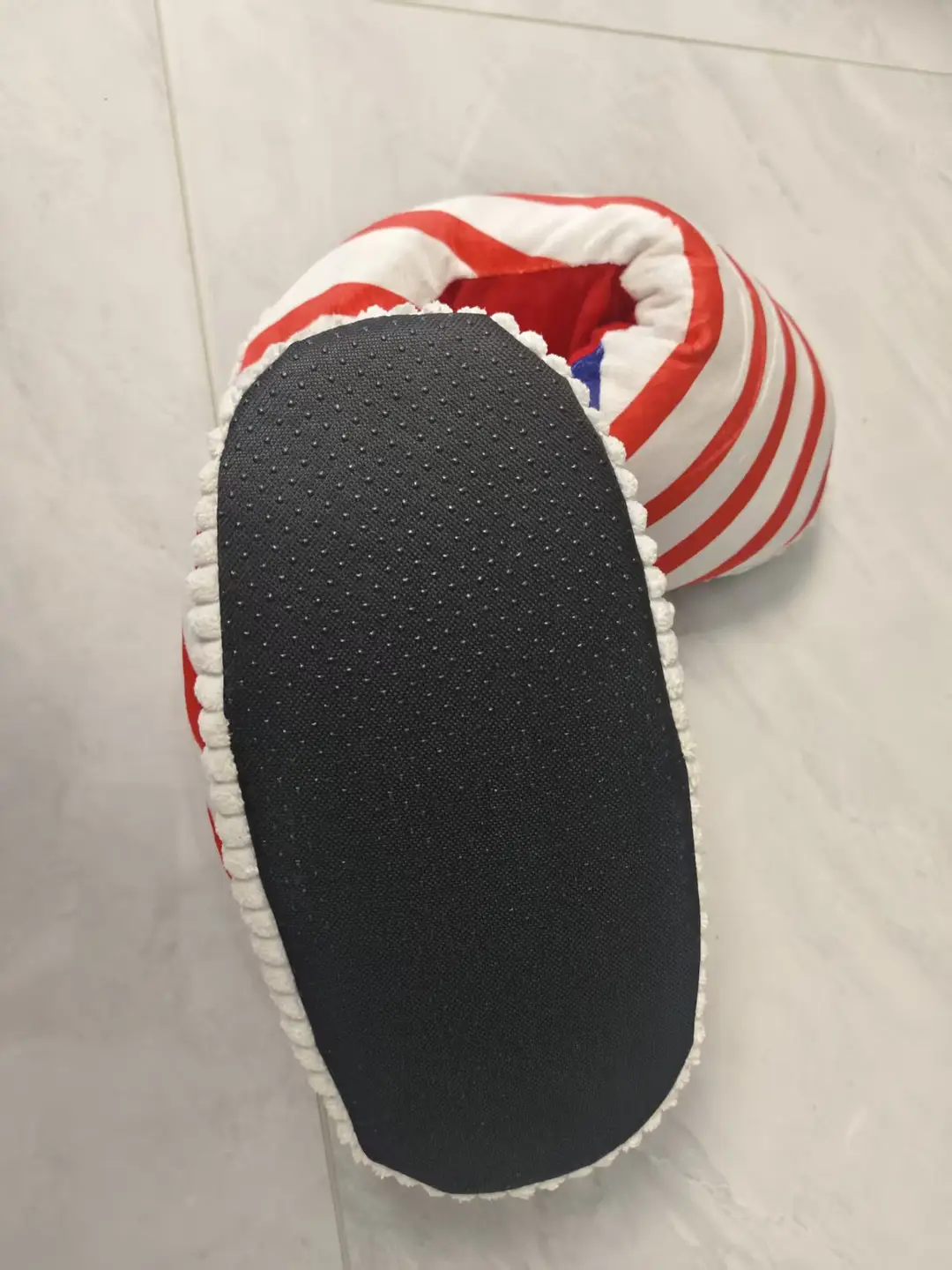 Net red with spoof A4 home shoes fat head cotton slippers coconut shoes back to the future home couple cotton slippers — feature 29