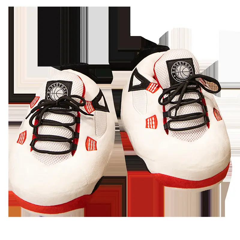 Net red with spoof A4 home shoes fat head cotton slippers coconut shoes back to the future home couple cotton slippers