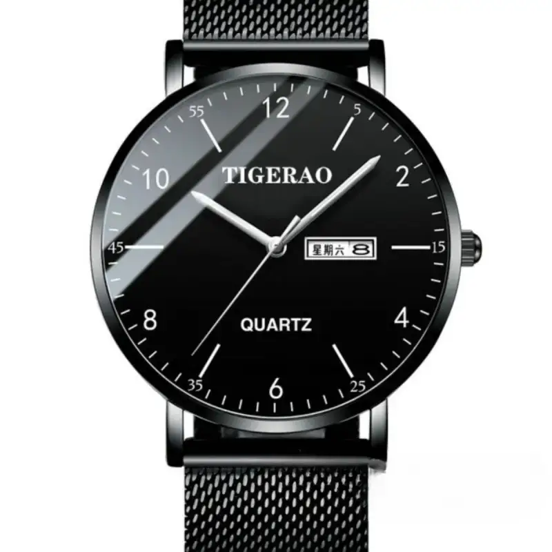 Tigerao Quartz Men's Green Dial Watch with Calendar - Image 14