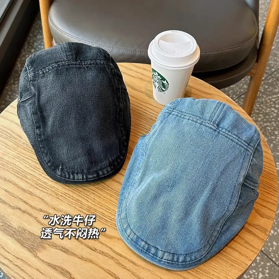 Japanese Style Denim Cap Women Vintage Washed All Match - Image 7