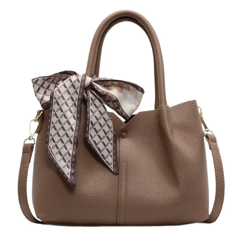 Women's Crossbody Shoulder Bag Beige Soft Leather 2025
