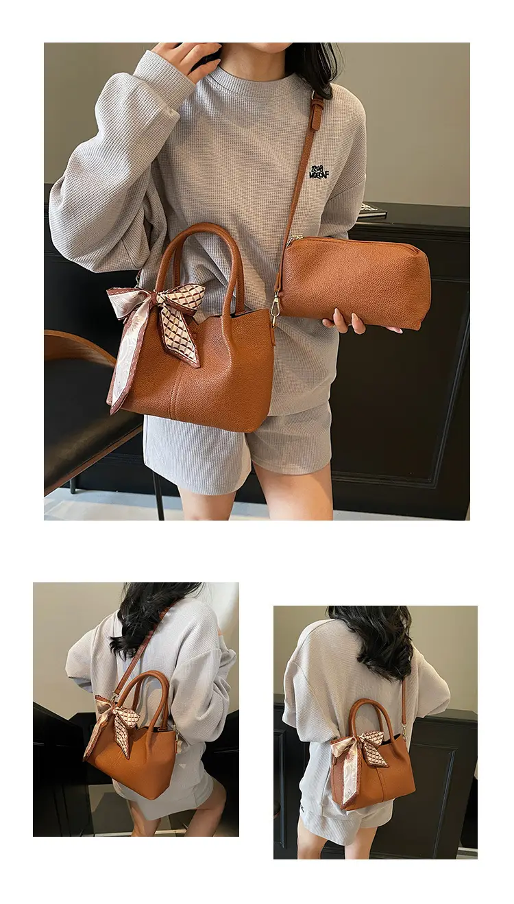 Women's Crossbody Shoulder Bag Beige Soft Leather 2025 — feature 12