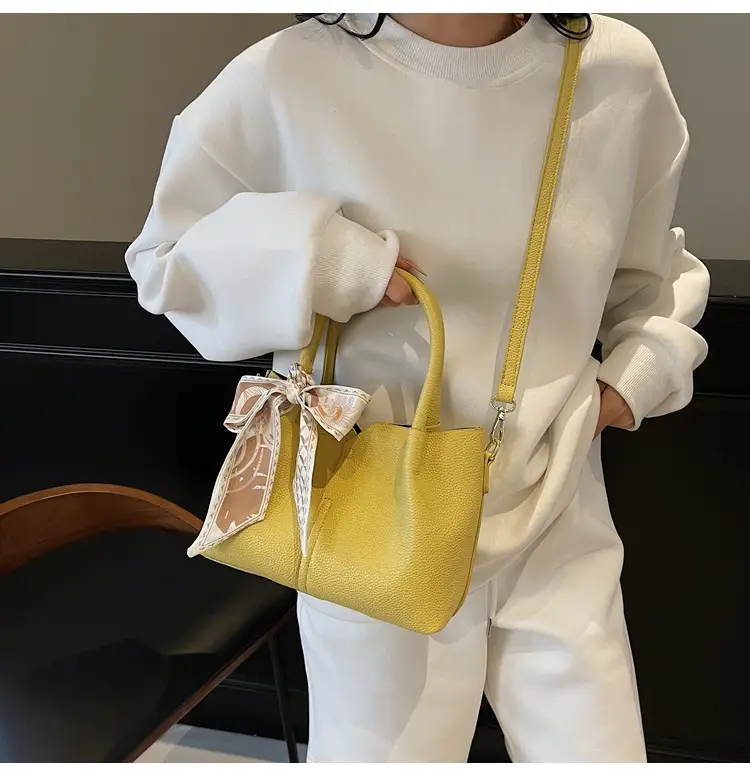 Women's Crossbody Shoulder Bag Beige Soft Leather 2025 — feature 30
