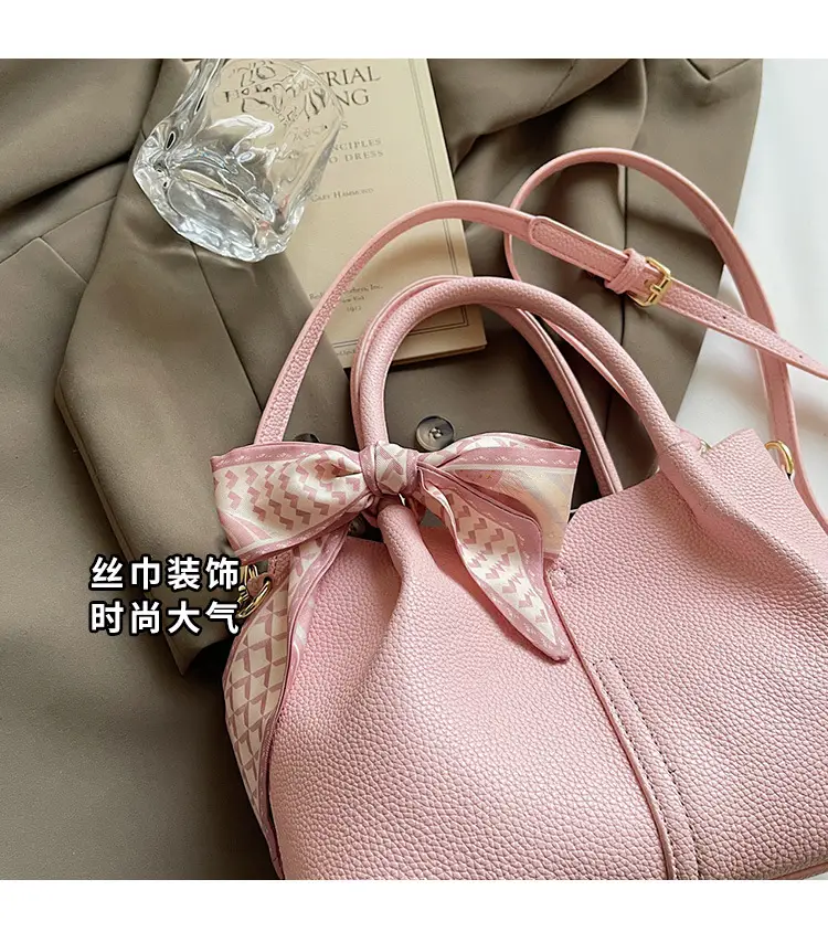 Women's Crossbody Shoulder Bag Beige Soft Leather 2025 — feature 6