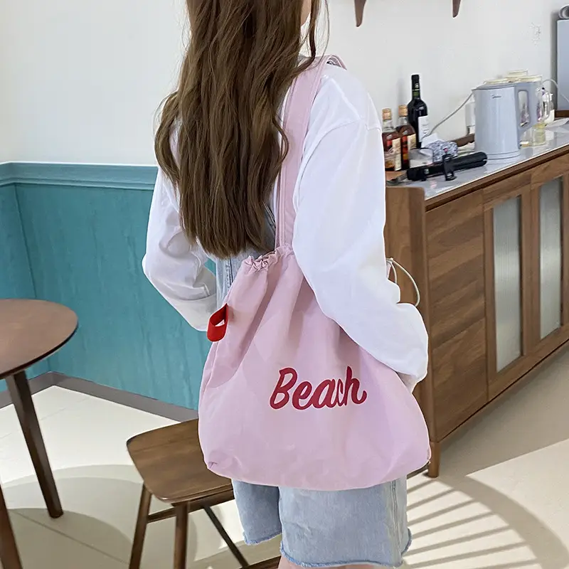2025 New Korean-style Printed Nylon Shoulder Bag for Women