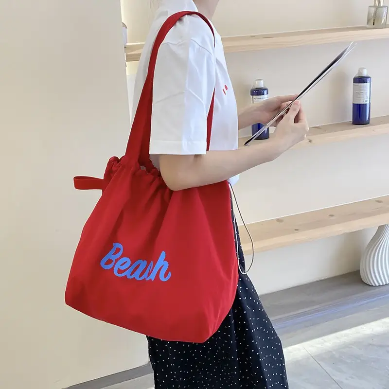 2025 New Korean-style Printed Nylon Shoulder Bag for Women