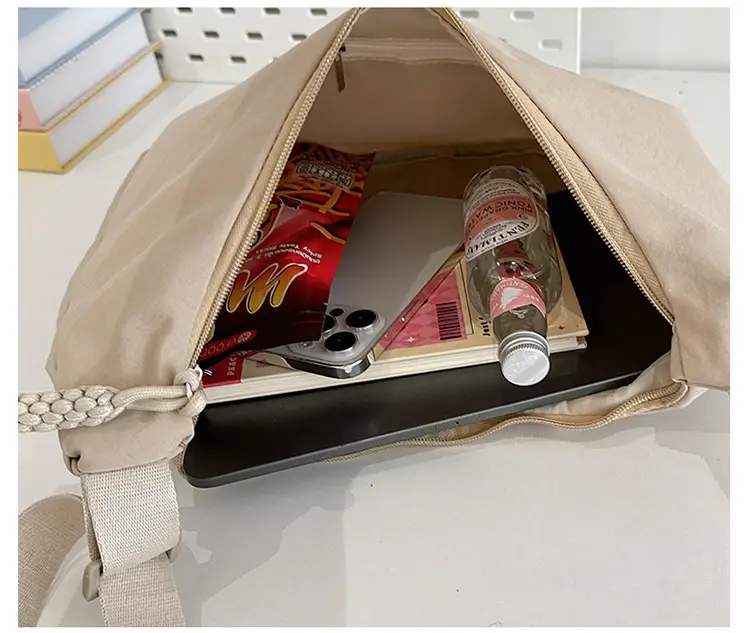Trendy Brown Nylon Crossbody Bag for Women — feature 10