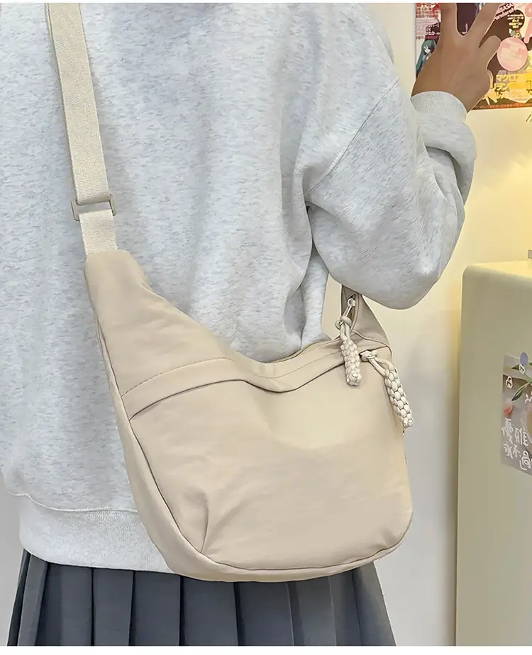 Trendy Brown Nylon Crossbody Bag for Women — feature 15