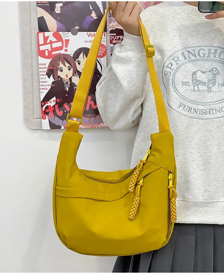 Trendy Brown Nylon Crossbody Bag for Women — feature 16