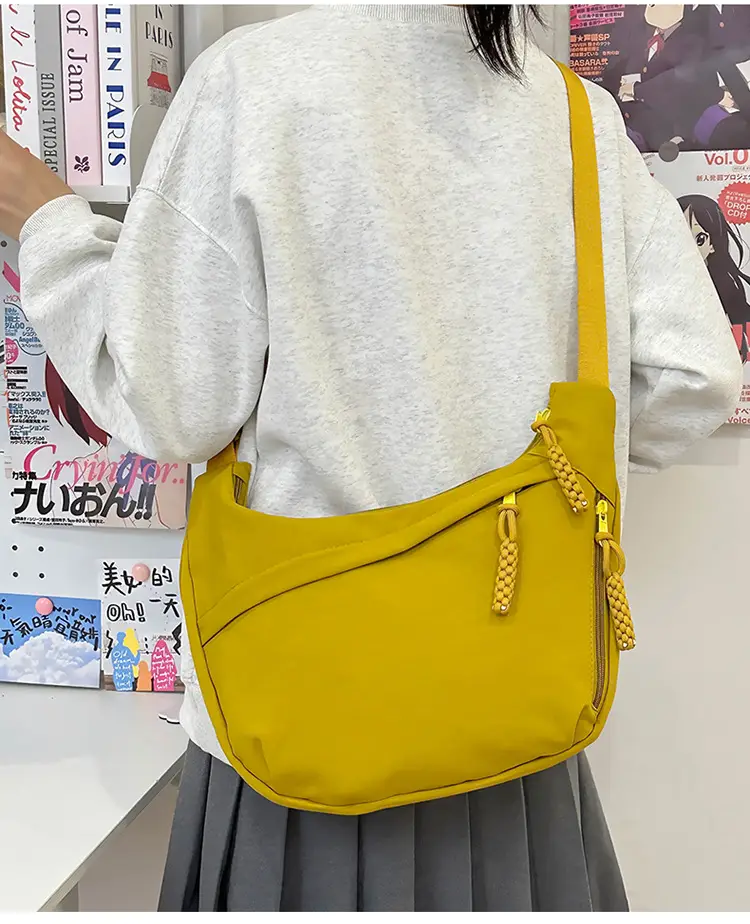 Trendy Brown Nylon Crossbody Bag for Women — feature 19