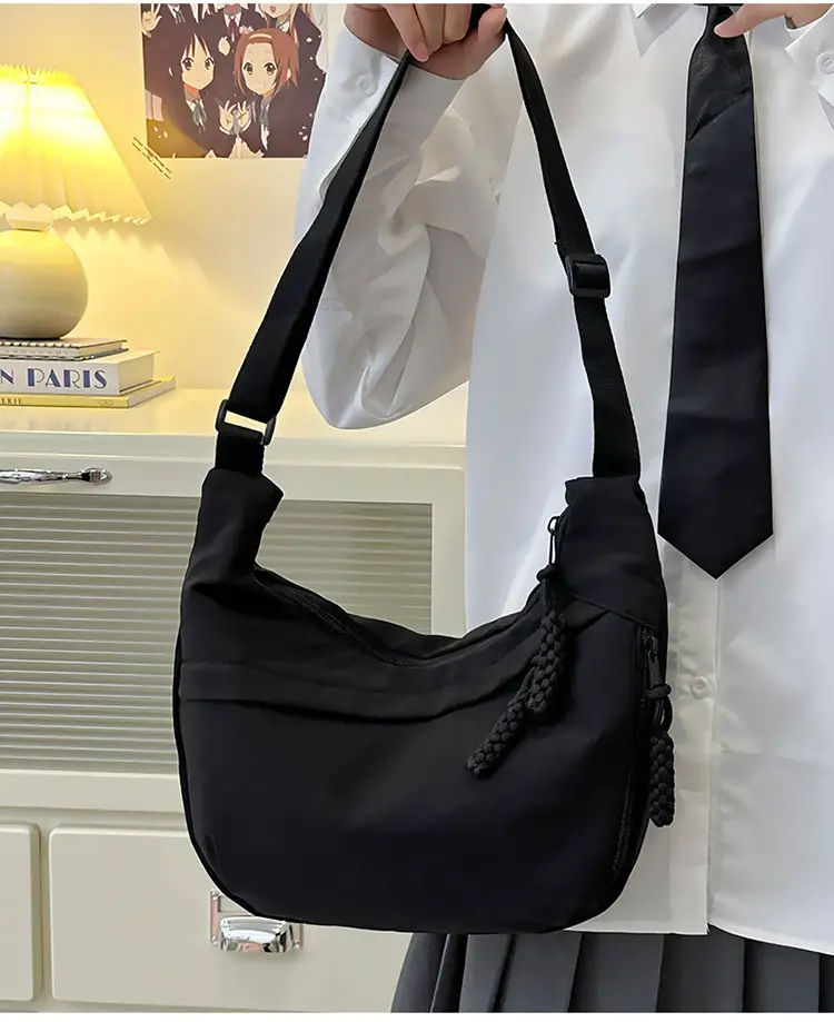 Trendy Brown Nylon Crossbody Bag for Women — feature 20