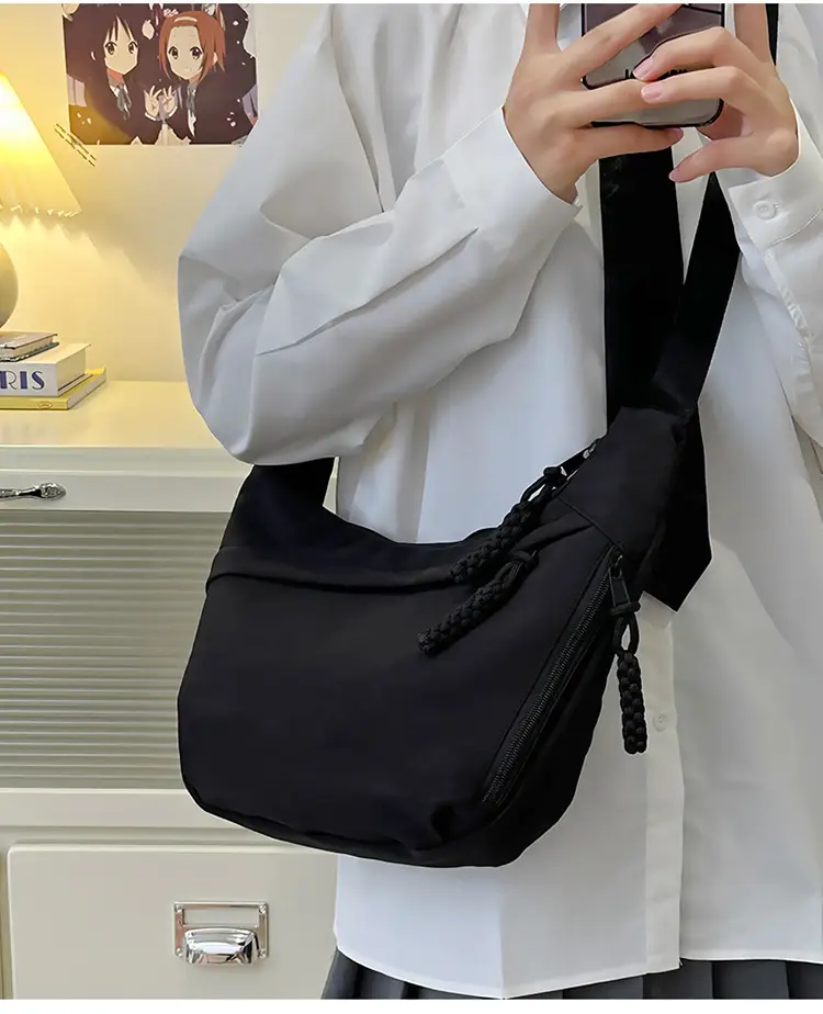 Trendy Brown Nylon Crossbody Bag for Women — feature 21