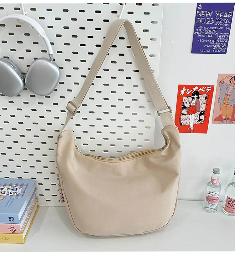 Trendy Brown Nylon Crossbody Bag for Women — feature 24