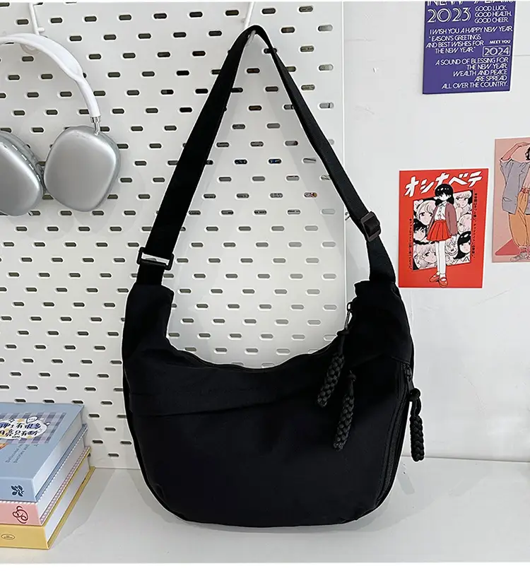 Trendy Brown Nylon Crossbody Bag for Women — feature 28