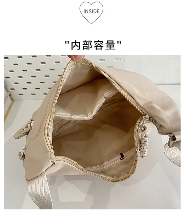 Trendy Brown Nylon Crossbody Bag for Women — feature 9