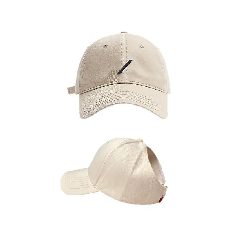 Women's Beige Baseball Cap with Sunshade - Image 11
