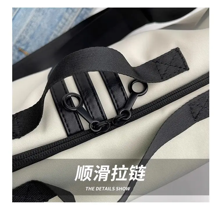 Women's Black 3-Stripes Shoulder Bag Summer Casual Travel Crossbody — feature 9