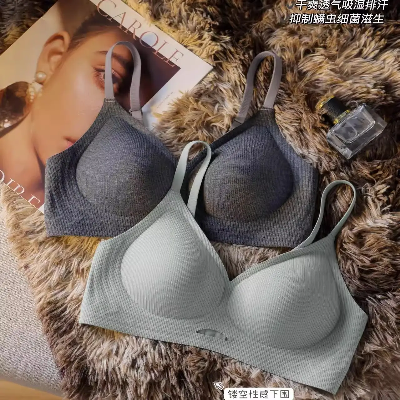 Seamless Jelly Adhesive Bra Women Semi-Fixed 3D Cup - Image 7
