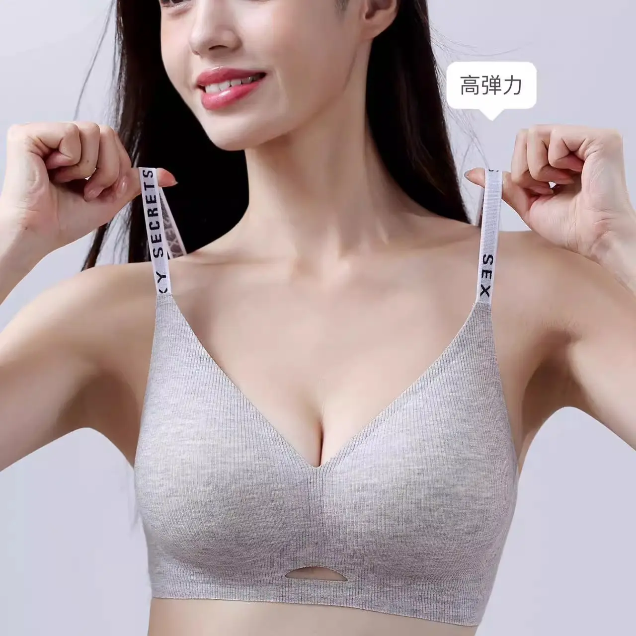 Seamless Jelly Adhesive Bra Women Semi-Fixed 3D Cup - Image 9