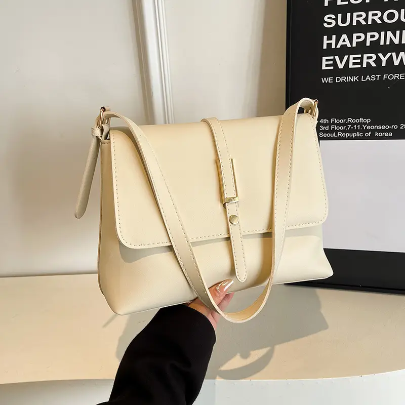 Retro Brown Leather Shoulder Bag for Women - Image 2