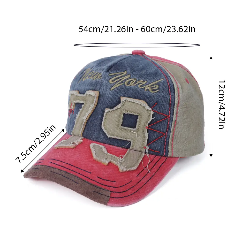 Women Korean-style Baseball Cap with 79 Design - Image 9
