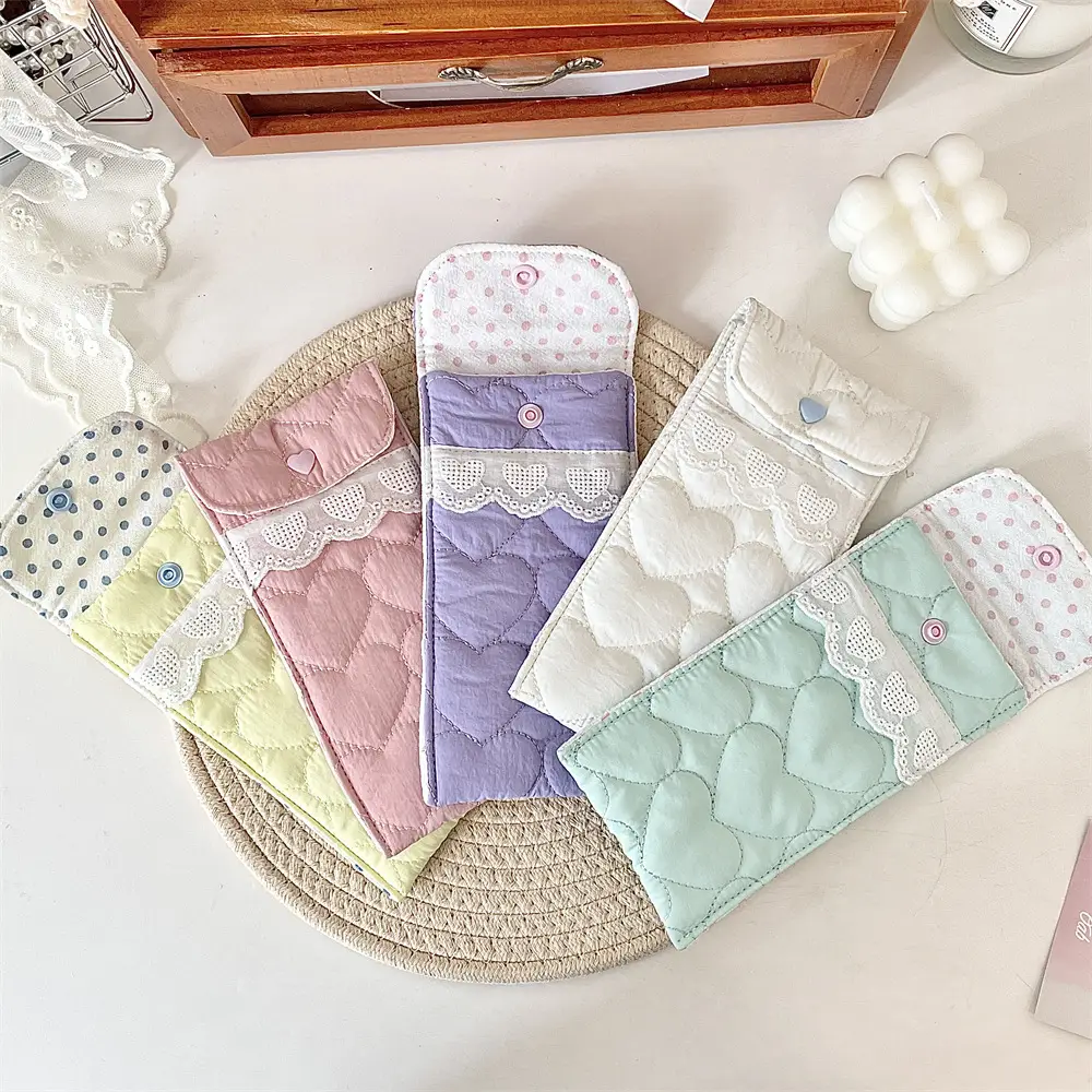 5-Piece Quilted Sunglasses Storage Bag Set