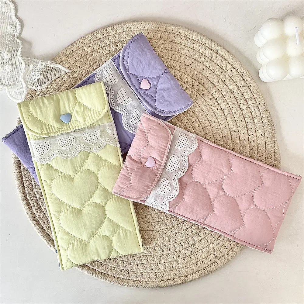 5-Piece Quilted Sunglasses Storage Bag Set