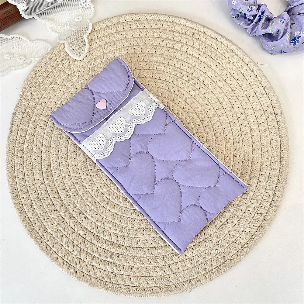 5-Piece Quilted Sunglasses Storage Bag Set
