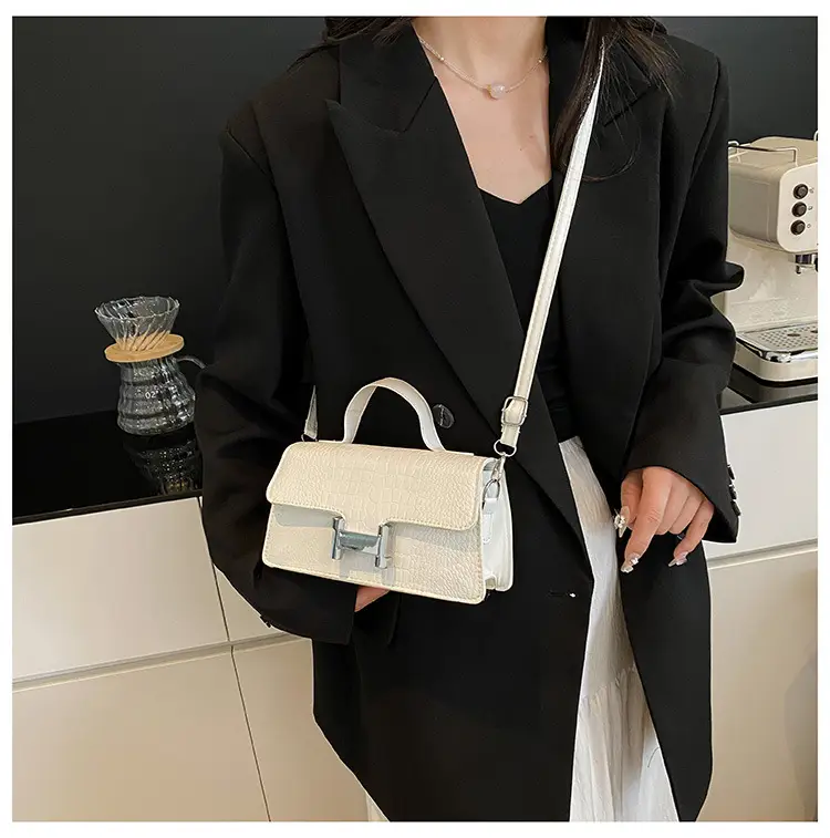 Green Croc Leather Shoulder Bag for Women — feature 18