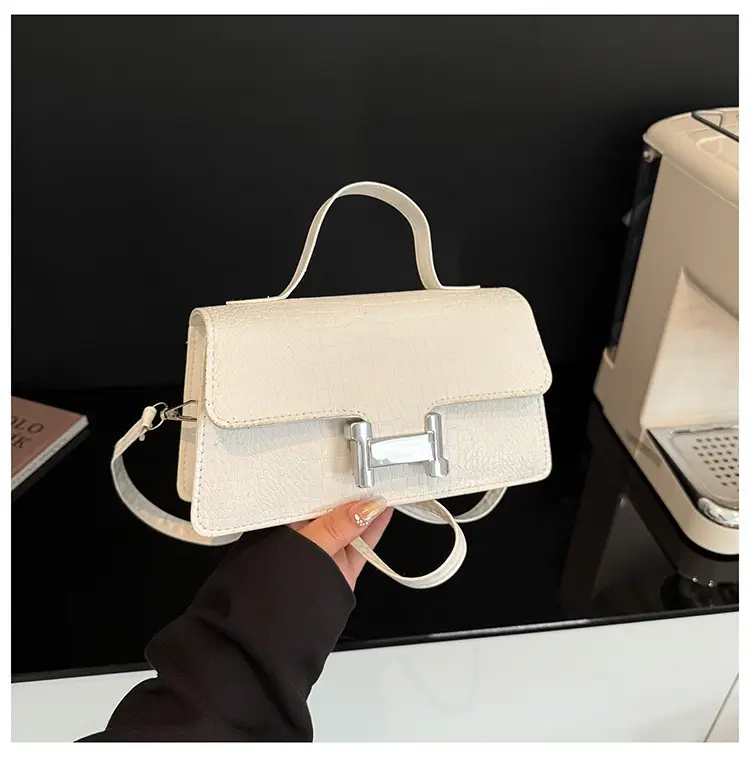 Green Croc Leather Shoulder Bag for Women — feature 26