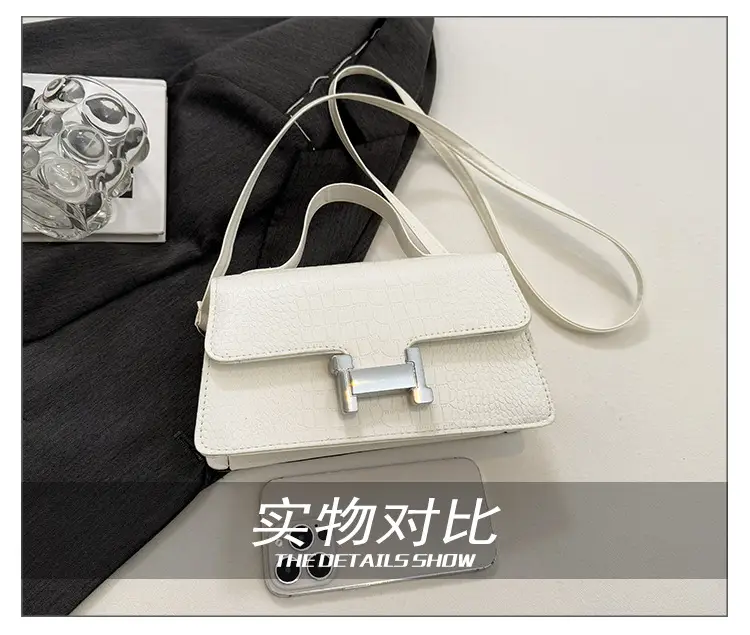 Green Croc Leather Shoulder Bag for Women — feature 9