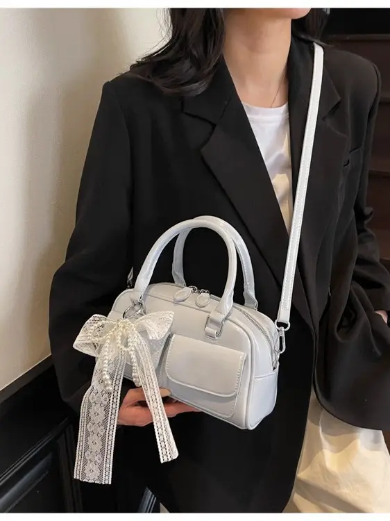 Black Crossbody Bag for Women 2025 Fashion Boston Style - Image 8