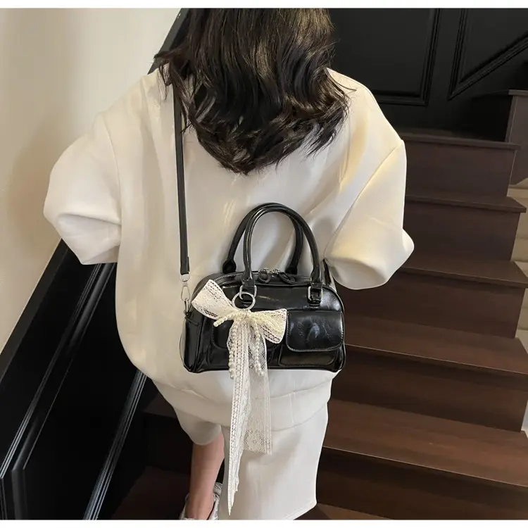 Black Crossbody Bag for Women 2025 Fashion Boston Style — feature 35