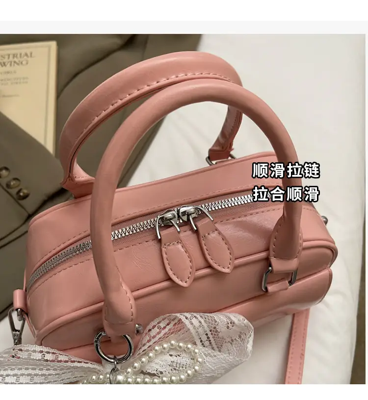 Black Crossbody Bag for Women 2025 Fashion Boston Style — feature 5