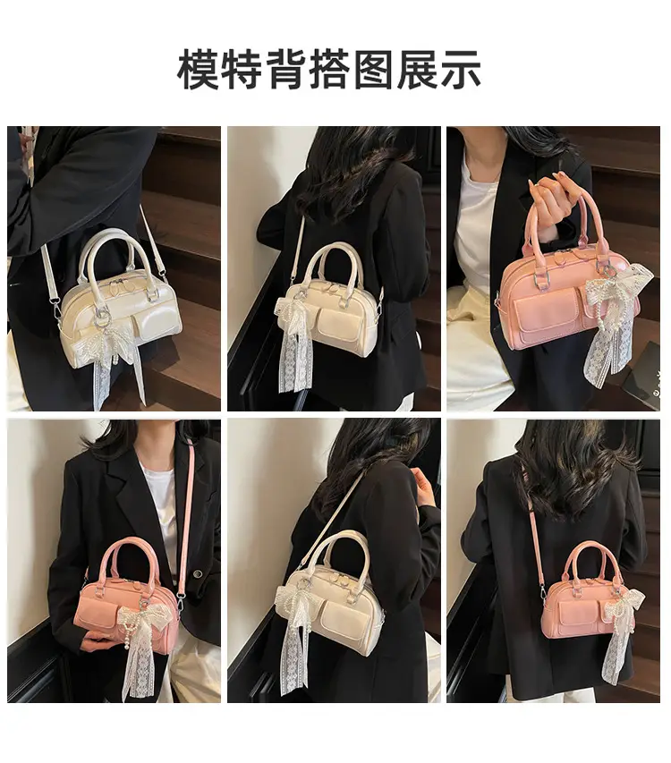 Black Crossbody Bag for Women 2025 Fashion Boston Style — feature 9