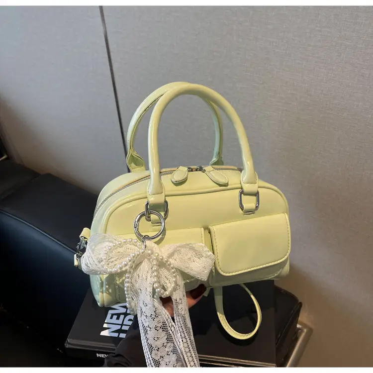 Black Crossbody Bag for Women 2025 Fashion Boston Style - Image 5