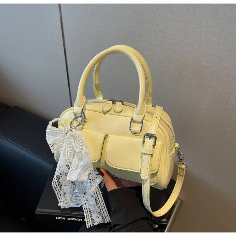 Black Crossbody Bag for Women 2025 Fashion Boston Style - Image 6