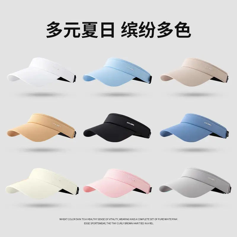 Men UV50 Sunscreen Hat Light Blue Summer - Image 6