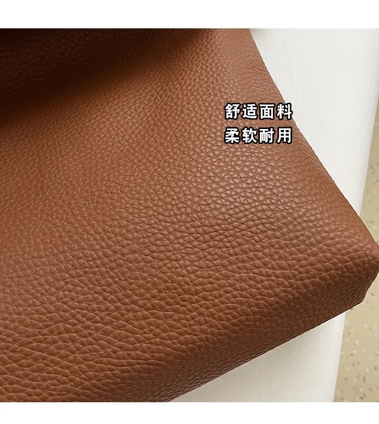 Korean Style Brown Leather Tote Bag for Women — feature 5